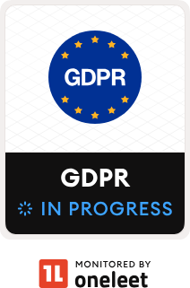 GDPR — in progress (monitored by Oneleet)